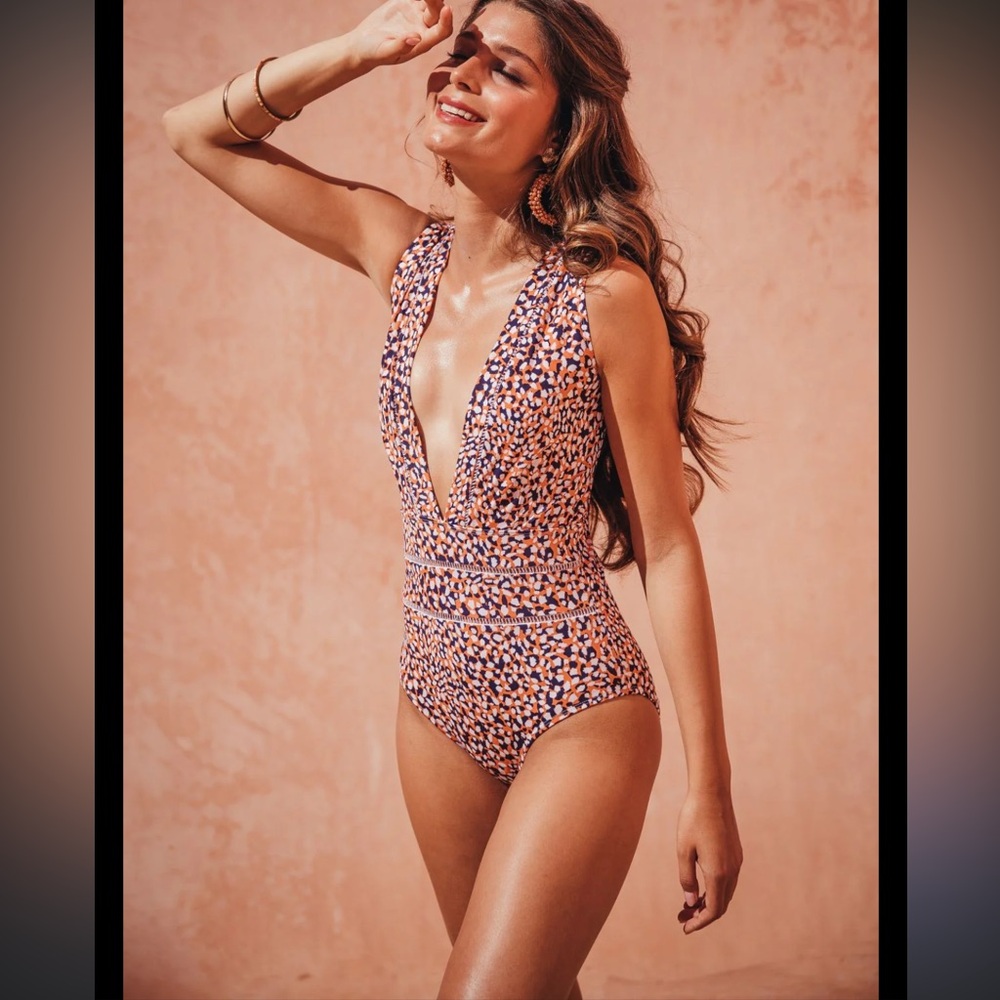 Nia Deep Plunge Swimsuit by Aava